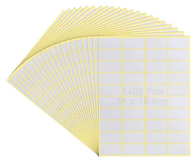 Productafbeelding van 1400 Zelfklevende Etiketten voor Beschriften 38x19 mm