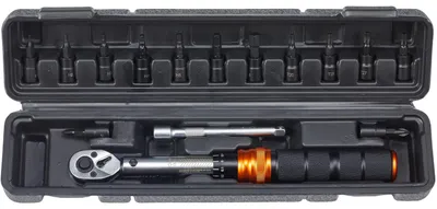 Produktbild von Drehmomentschlüssel Set, 15 Teile, 1-25 N·m Drehmomentbereich, Drehmomentschlüssel 15Teile
