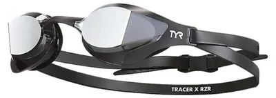 Produktbild von Tyr Tracer X Rzr Schwimmbrille Mit Spiegelglas Schwarz  Schwarz One Size