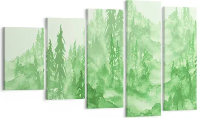 Produktbild von Bild auf Leinwand - Leinwandbild - Wald Baum Natur - 100x60cm - Wand Bild - Wanddeko - Wandbilder - Leinwanddruck - Bilder - Kunstdruck - Wanddekoration - Leinwand bilder - Wandkunst - EG100x60-4046