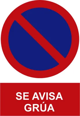 Obrázok produktu pre Zákazová značka "Výstraha pre žeriav" (PVC 0,7 mm) 30x40cm