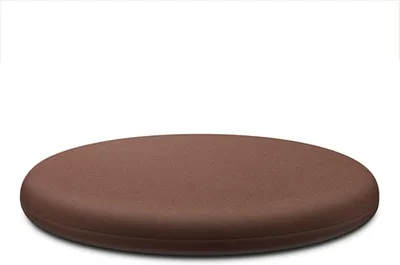 Produktbild von Rundes Stuhlkissen Ø35 cm, braun, abnehmbarer Bezug, Memory-Schaum