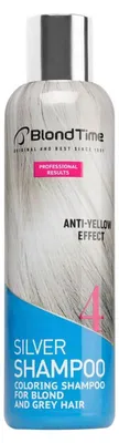 Obrázek produktu pro Blond Time Silver šampon stříbrný efekt pro blond vlasy neutralizuje žluté odstíny 200 ml
