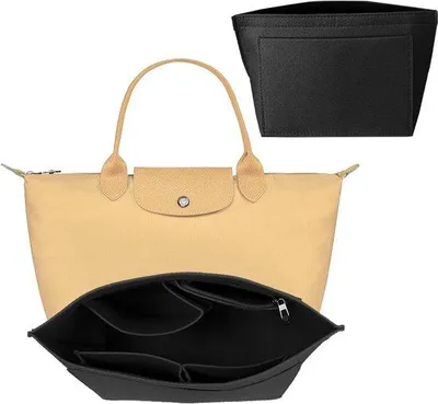 Image de Organiseur Vilten pour grands sacs, organiseur de portefeuille amovible pour grands sacs, pour grands sacs Le (noir, L 38 * 25 * 17 cm)