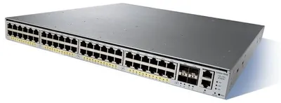 Zdjęcie produktu dla Cisco Catalyst WS-C4948E-F-E, Zarządzany, L2/L3, Gigabit Ethernet (10/100/1000), Możliwości montowania w stelażu, 1U