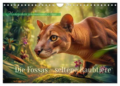 Produktbild von Die Fossas - seltene Raubtiere (Wandkalender 2027 DIN A4 quer), CALVENDO Monatskalender