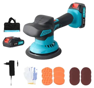 Imagen del producto de Pulidora automática, 5500 RPM, con niveles de velocidad ajustables, incluye baterías