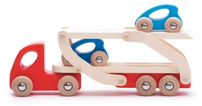 Produktbild von Bajo Holz Autotransporter eco Spielzeug LKW für Kinder