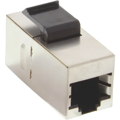 Produktbild von InLine® Keystone RJ45 Buchse / Buchse, SNAP-In, Cat.6 STP