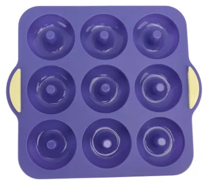 Silikon-Donutform, antihaftbeschichtet, 1 Stück, blau