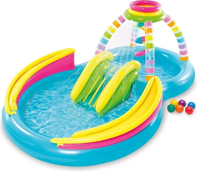 Produktbild von INTEX 56137NP - Playcenter - Rainbow Funnel (295x191x109cm) Planschbecken Spielcenter