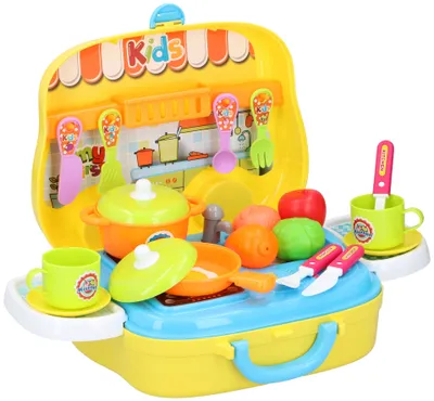 Produktbild von Eddy Toys Küchenspielset – 38 x 25 x 26,5 cm – im Koffer – 26 Teile