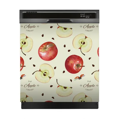 Produktbild von Magnete Dekorative 60x60 cm Küche Magnetmatte Spülmaschine - Äpfel Kerne Küche