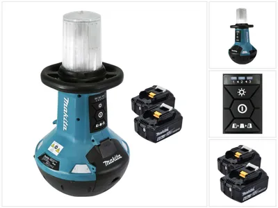 Produktbild von Makita DML 810 G Akku LED Flächenlicht 18 / 36 V ( 2 x 18 V ) 5500 lm IP54 + 2x Akku 6,0 Ah - ohne Ladegerät