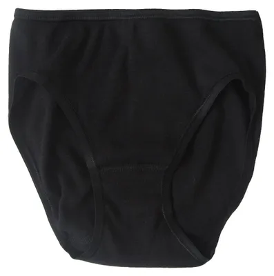 Produktbild von HERMKO 2130 Mädchen Slip aus 100% Baumwolle, Unterhose in Feinripp-Qualität, Farbe:schwarz, Größe:176