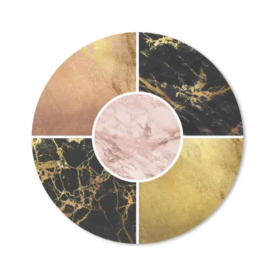 Produktbild von MuchoWow® Mauspad Mousepad Marmor - Gold - Luxus 50x50 cm - Mousepads - Maus Mat - Pad - Mausunterlage - Vinyl