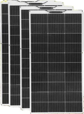 Produktbild von Solarpanel, flexibles Design, hohe Effizienz, 4 Stück Solarpanel