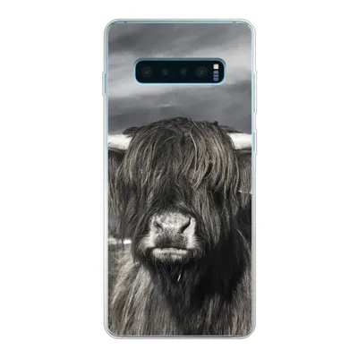 Produktbild von MuchoWow® Handyhülle Schutzhülle Hülle für Samsung Galaxy S10 Plus Schottischer Highlander - Tiere - Hörner Silikon Softcase Handy Hülle - Schutzhülle