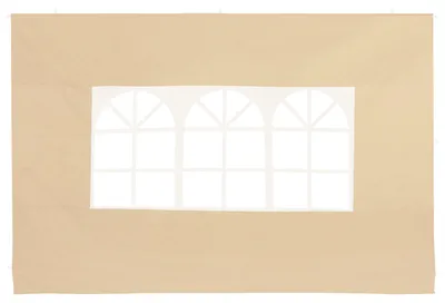 Productafbeelding van Zijwanden vouwtent set van 2 Beige 3x2m
