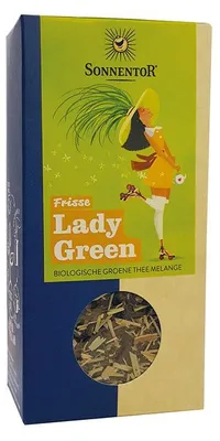 Productafbeelding van Sonnentor Frisse Ladygreen Thee Los  (90 gr)