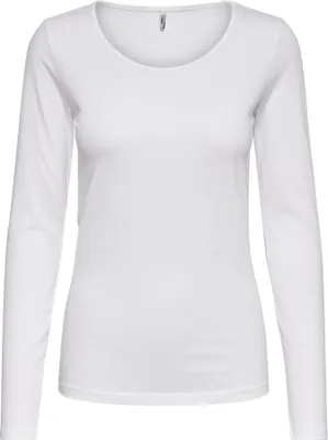 Produktbild von ONLY 15204712, Top (Kleidung), Erwachsener, Weiblich, Weiß, White / White, M