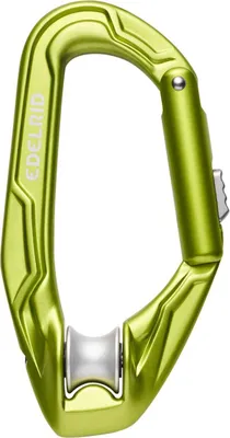 Axiom Slider Karabiner von Edelrid in leuchtendem Grün; geeignet für Klettern.