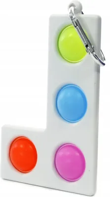 Produktbild von Pop It Fidget Toy Schlüsselanhänger - Simple Dimple Antistress Spielzeug - Entspannung
