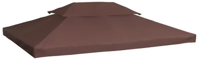 Obrázek produktu pro Pavilion Náhradní Střecha Polyester 3X4M Kávový Vodoodpudivý Pro Kovové A Zahradní Altán