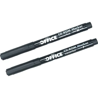 Produktbild von CD-Marker permanent schwarz VE=2 Stück