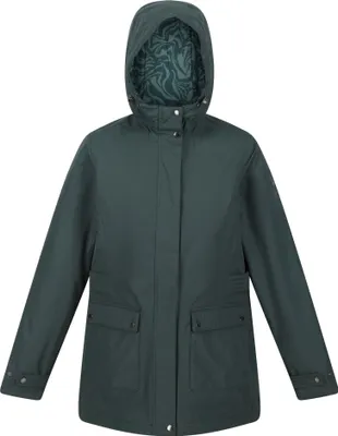 Produktbild von Regatta - Bunda "Brenlyn", nepremokavá pre ženy RG9206 (38 SK) (Tmavo šedo-zelená)
