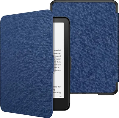Produktbild von Fintie Hülle für 7" Kindle Paperwhite(12. Generation) - 2024 und Kindle Colorsoft Signature Edition (1. Generation), Leichte Schutzhülle Case mit Auto Sleep/Wake, Marineblau