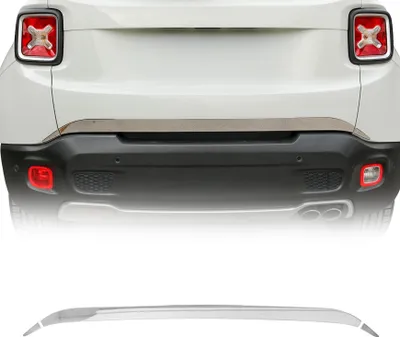 Image de Garniture de Hayon Coffre pour Jeep Renegade 2014-2019 acier inox 3Pcs