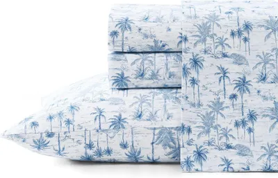 Produktbild von Bahama – Bettwäsche in Kingsize, aus superweicher Baumwollperkalkalität, mit passenden Kopfkissenbezügen, knitterarm und angenehm kühl