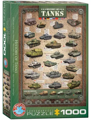 Produktbild von EUROGRAPHICS Puzzle Geschichte der Panzer 1000 Teile
