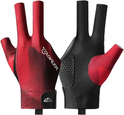 Obrázok produktu pre Rukavice na biliard, trojpáčkové, polyester, univerzálna veľkosť, vhodné na snooker