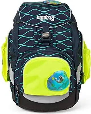 Image de ergobag Sac-Zip accessoires pour cartables Fluo Zip-Set 3 pièces (Für Packs / Cubos / Cubo Lights Ab 2019 / 2020) Yellow jaune fluo