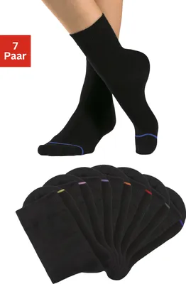 Produktbild von H.I.S. Basicsocken 7 -teilig 7x schwarz Größe 43/46
