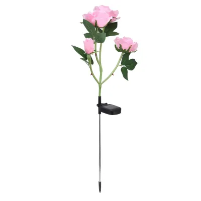 Zdjęcie produktu dla Solar Rose Light, Solar Powered Flower Light, Outdoor LED Rose Lamp, Flower Landscape Lamp, Waterproof Rose Flower Light, Garden Decorative Lamp