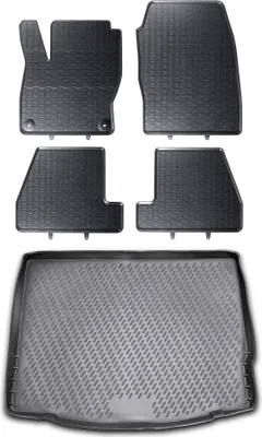 Produktbild von Gummi Kofferraumwanne + Fußmatten Set für Ford Focus MK3, Bj. 4/2011-2015