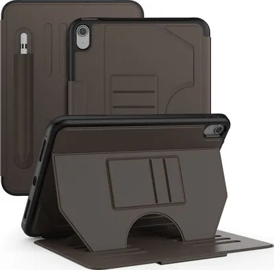 Produktbild von Mobigear Magnetic Folio iPad 11 (2025) Hülle Klapphülle + Stifthalter - Braun