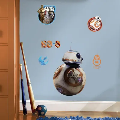 Produktbild von RoomMates - Wandsticker Star Wars Erwachen der Macht Droide BB-8