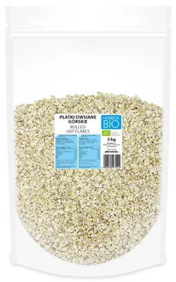 PŁATKI OWSIANE GÓRSKIE BIO 3 kg - HORECA (BIO PLANET)