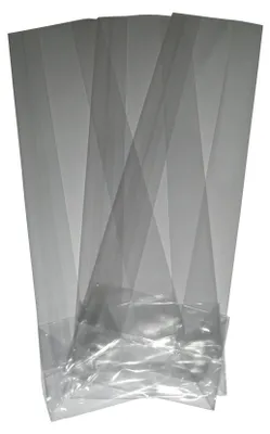 Produktbild von 300 OPP-Blockbodenbeutel mit Siegelnaht 100 + 60 x 280 Kekstüten