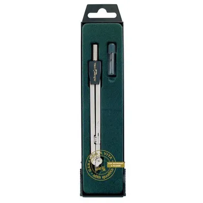 Image de Faber-Castell 174601 Compas Noir, Argent