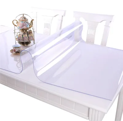 Tischschutz PVC Transparent 100x200 cm rechteckig wasserfest