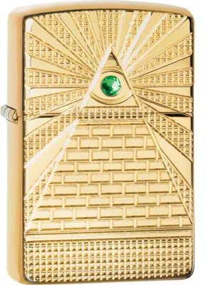 Produktbild von Feuerzeuge Zippo 49060 Eye Piramide Occhio Mann Gold Metall