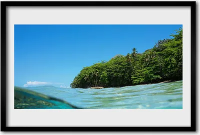 Produktbild von Bild 60x40 MDF-Rahmen Wandkunst Sea-Baum-Landschaft
