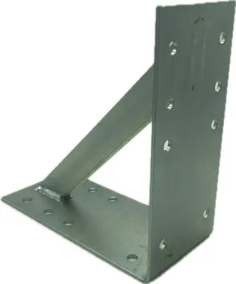 Produktbild von Winkel feuerverzinkt 200x200x90mm verstärkt Schwerlast Träger Schienenkonsole