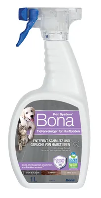 Produktbild von Bona Pet System Tiefenreiniger für Hartböden 1 L, entfernt hartnäckige Verunreinigungen von Haustieren und neutralisiert Gerüche