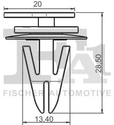 Obrázek produktu pro FA1 Clip – ozdobná / ochranná lišta 10-40092.5 pro MINI Hatchback (R56) 28 mm